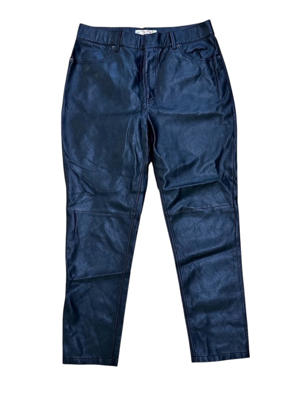 We The Free Faux Leather Black Pants